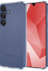 NoXx Hoes Geschikt voor Samsung A16 Hoesje Siliconen Cover Shock Proof Back Case Shockproof Hoes - Transparant