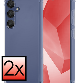 NoXx NoXx Samsung Galaxy A16 Hoesje Shockproof - Transparant - 2 PACK