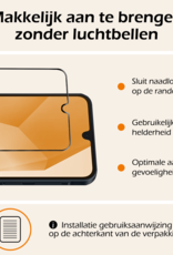 Nomfy Screenprotector - Geschikt voor Samsung A16 Screenprotector Bescherm Glas - Screenprotector Geschikt voor Samsung Galaxy A16 Screen Protector Tempered Glass Full Screen Full Cover - 3 PACK