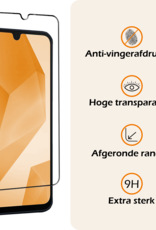 Nomfy Screenprotector - Geschikt voor Samsung A16 Screenprotector Bescherm Glas - Screenprotector Geschikt voor Samsung Galaxy A16 Screen Protector Tempered Glass Full Screen Full Cover - 2 PACK