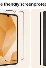 Nomfy Screenprotector - Geschikt voor Samsung A16 Screenprotector Bescherm Glas - Screenprotector Geschikt voor Samsung Galaxy A16 Screen Protector Tempered Glass Full Screen Full Cover - 2 PACK