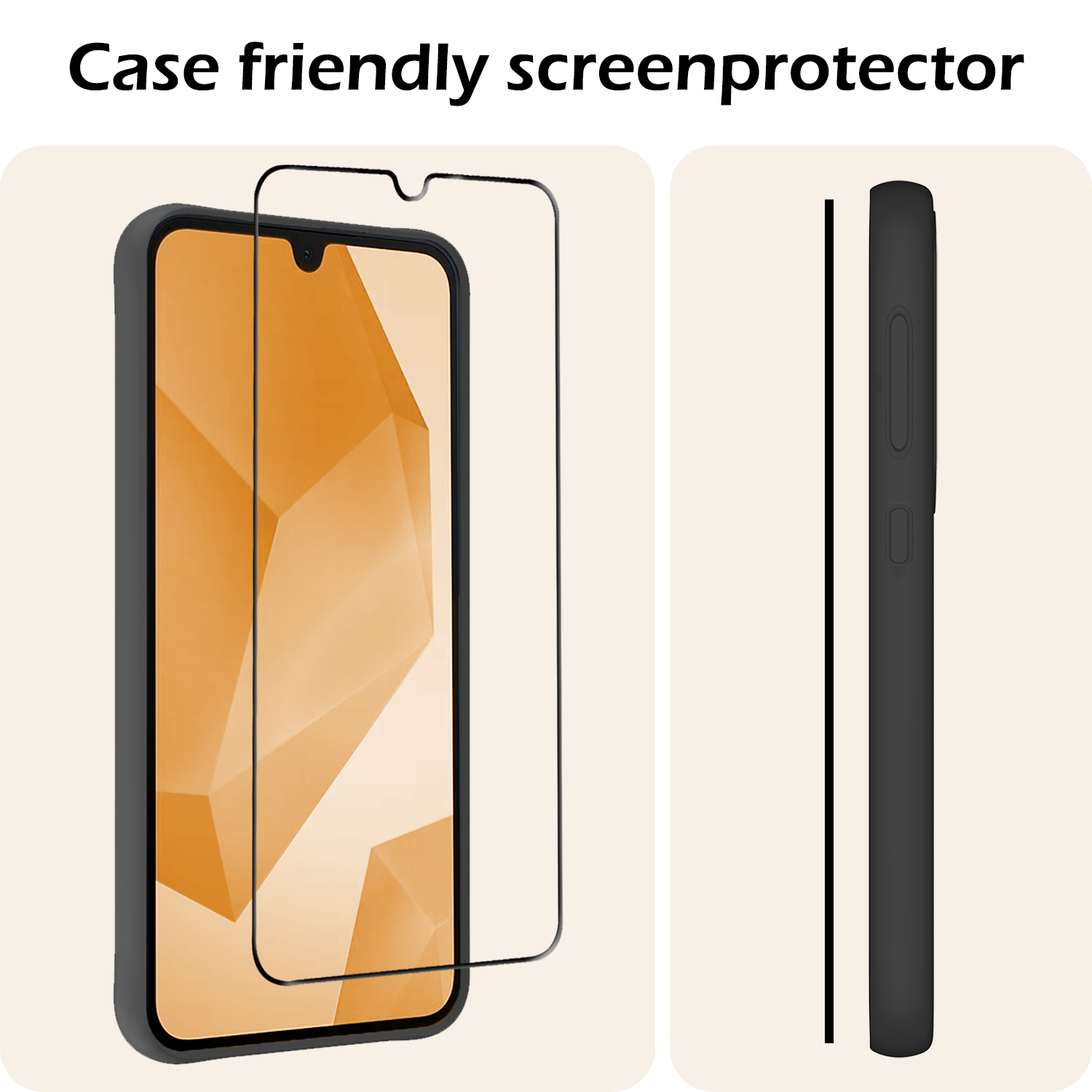 Nomfy Screenprotector - Geschikt voor Samsung A16 Screenprotector Bescherm Glas - Screenprotector Geschikt voor Samsung Galaxy A16 Screen Protector Tempered Glass Full Screen Full Cover