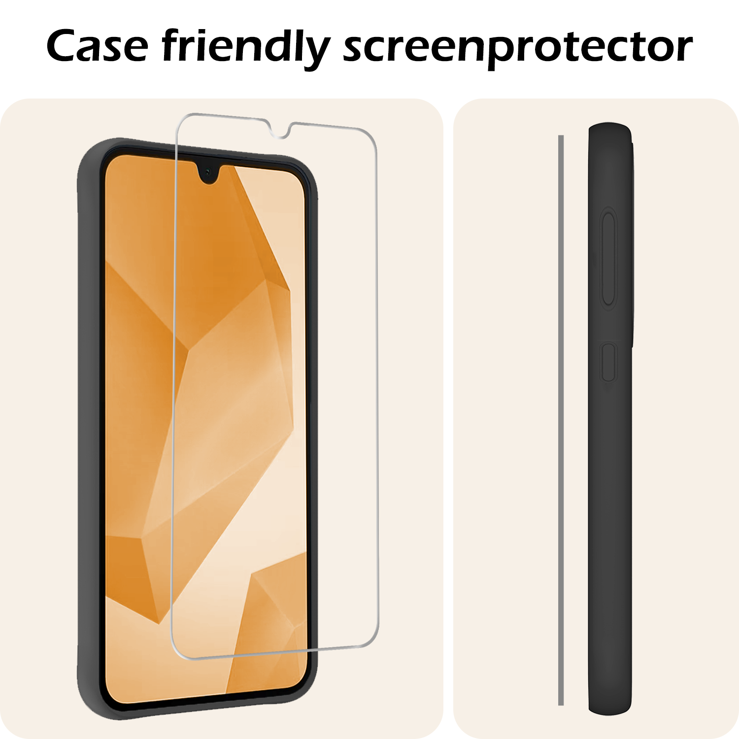 Nomfy Screenprotector - Geschikt voor Samsung A16 Screenprotector Bescherm Glas Tempered Glass - Screenprotector Geschikt voor Samsung Galaxy A16 Screen Protector - 2 PACK