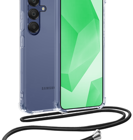 BASEY. BASEY. Samsung Galaxy A16 Hoesje Transparant Shockproof Met Zwart Koord