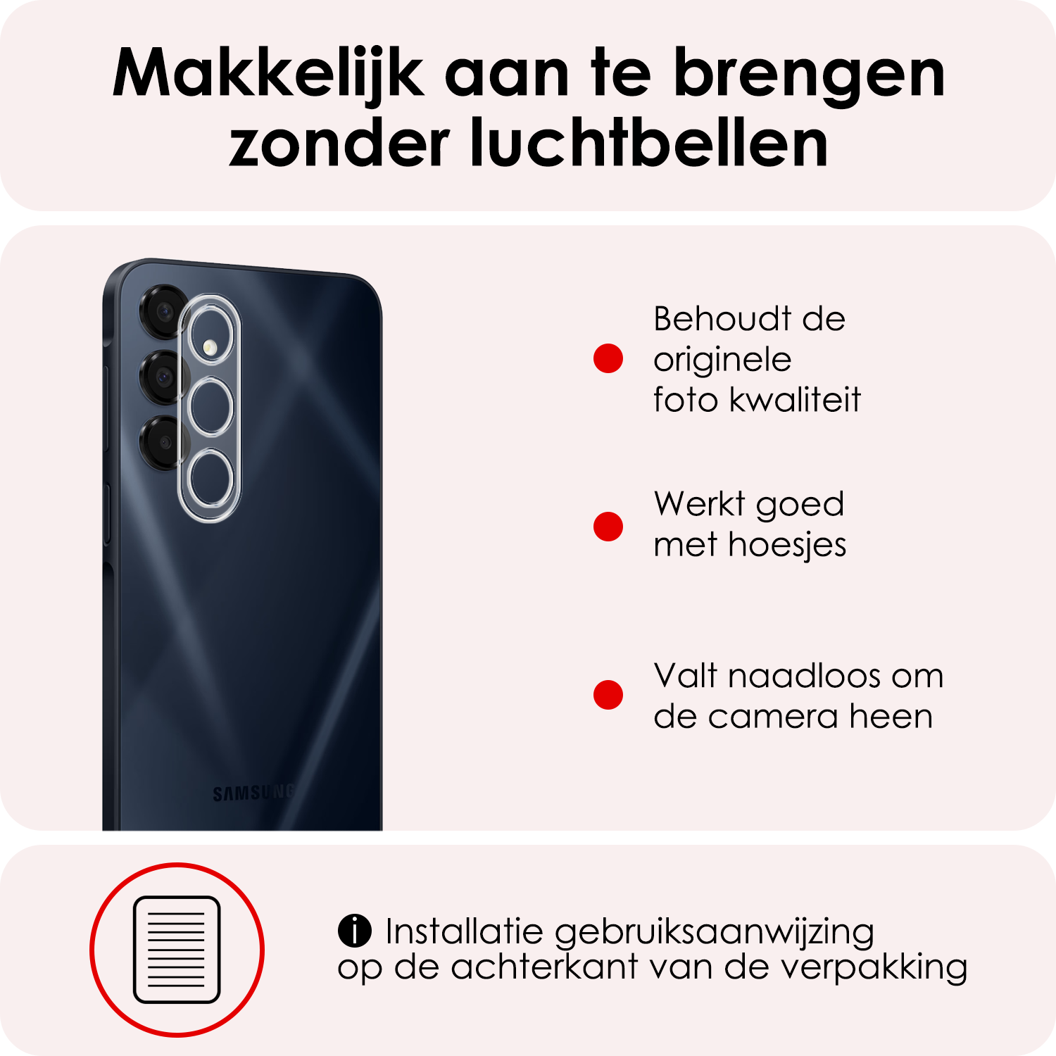 NoXx Screenprotector Geschikt voor Samsung A16 Screenprotector Privacy Tempered Glass Gehard Glas Display Cover - 3 PACK