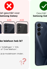 NoXx Screenprotector Geschikt voor Samsung A16 Screenprotector Privacy Tempered Glass Gehard Glas Display Cover