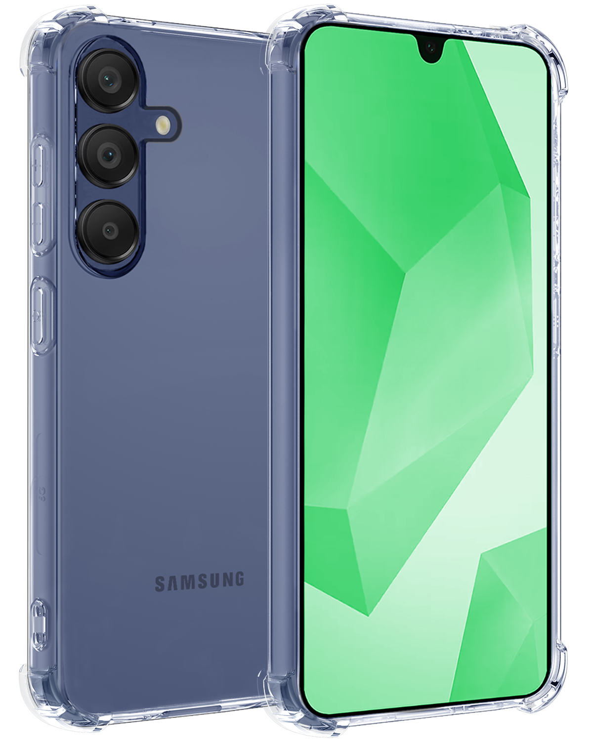 BASEY. Hoes Geschikt voor Samsung A16 Hoesje Shock Proof Case Hoes Siliconen - Hoesje Geschikt voor Samsung Galaxy A16 Hoes Cover Shockproof - Transparant