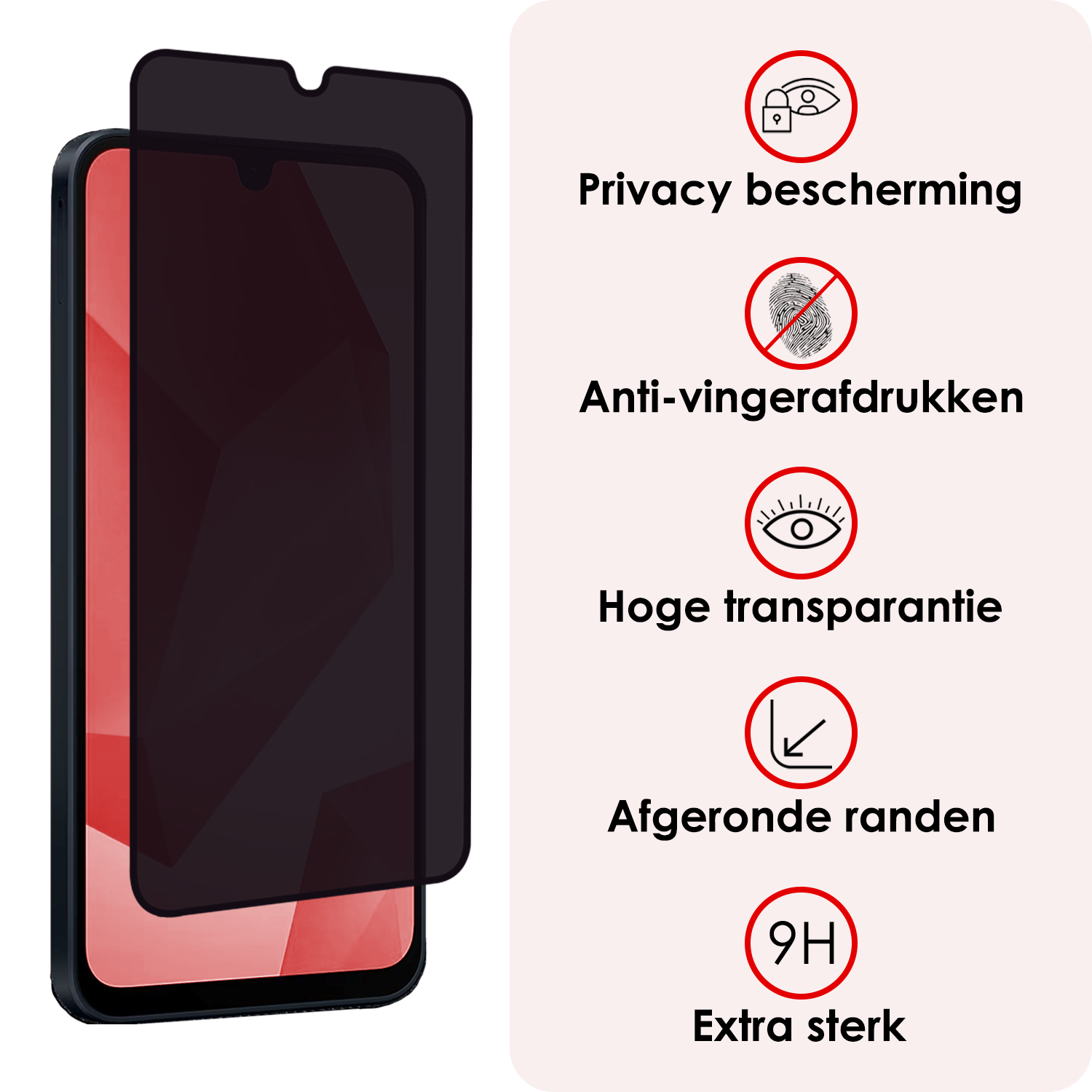 NoXx Screenprotector Geschikt voor Samsung A16 Camera Screenprotector Gehard Glas - Screenprotector Geschikt voor Samsung Galaxy A16 Screenprotector Camera Tempered Glass - 2 PACK