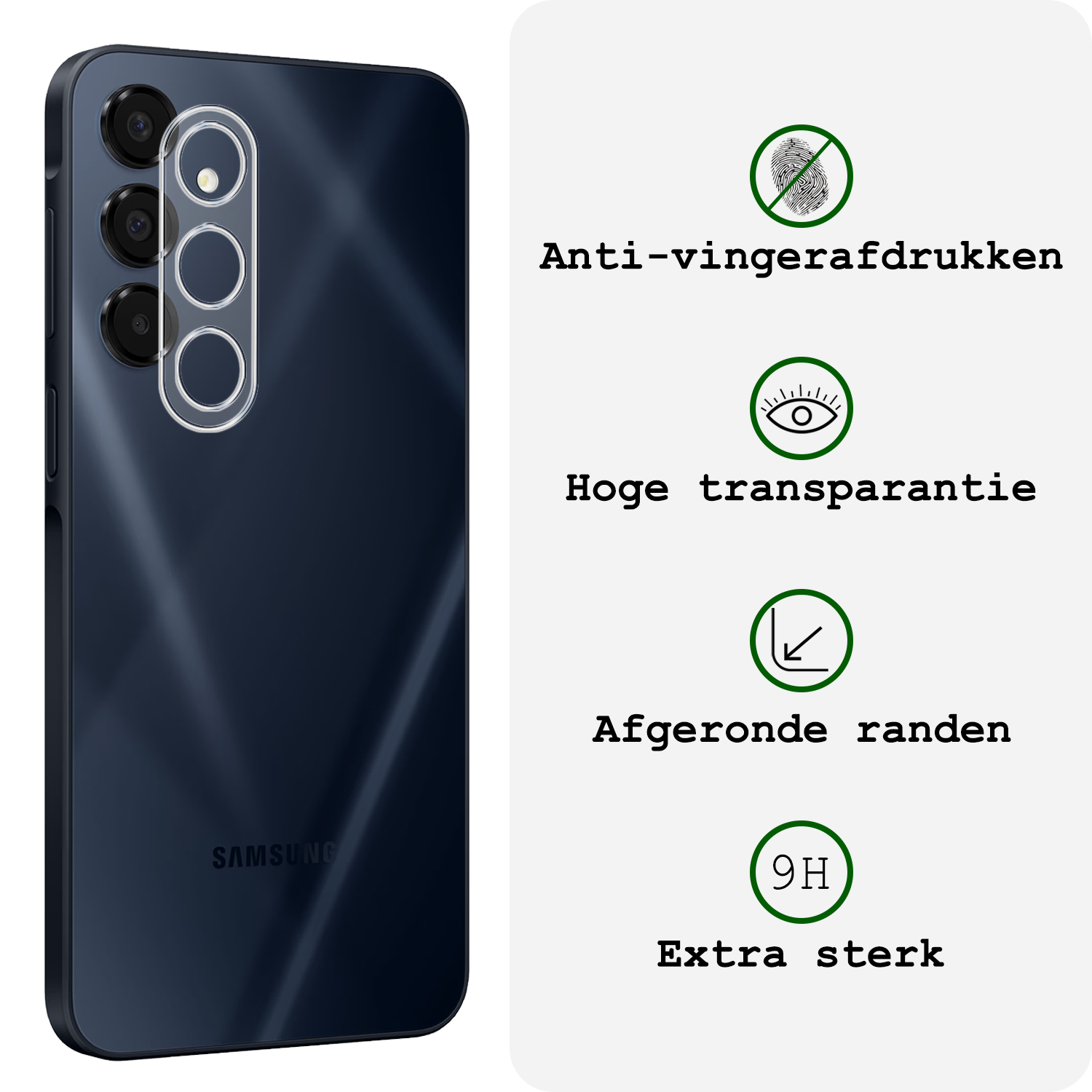 BASEY. Screenprotector Geschikt voor Samsung A16 Screenprotector Privacy Beschermglas - Screenprotector Geschikt voor Samsung Galaxy A16 Screen Protector Full Screen Privacy - 3 Stuks