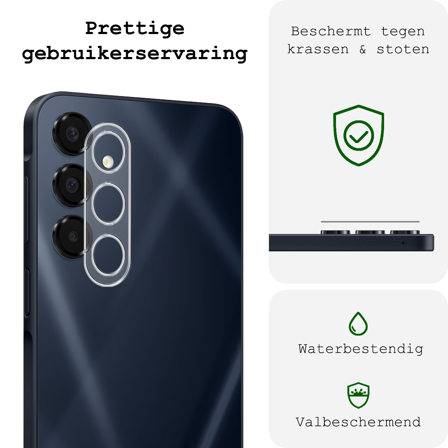 BASEY. Screenprotector Geschikt voor Samsung A16 Screenprotector Privacy Beschermglas - Screenprotector Geschikt voor Samsung Galaxy A16 Screen Protector Full Screen Privacy - 3 Stuks