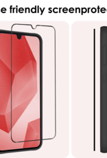 NoXx Screenprotector Geschikt voor Samsung A16 Screenprotector Tempered Glass Gehard Glas Full Cover - 3 PACK