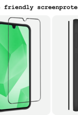 BASEY. Screenprotector Geschikt voor Samsung A16 Screenprotector Beschermglas Full Cover - Screenprotector Geschikt voor Samsung Galaxy A16 Screen Protector Full Cover - 2 Stuks