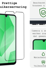 BASEY. Screenprotector Geschikt voor Samsung A16 Screenprotector Beschermglas Full Cover - Screenprotector Geschikt voor Samsung Galaxy A16 Screen Protector Full Cover