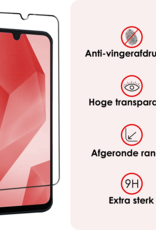 NoXx Screenprotector Geschikt voor Samsung A16 Screenprotector Tempered Glass Gehard Glas Full Cover - 2 PACK