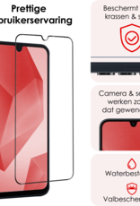 NoXx Screenprotector Geschikt voor Samsung A16 Screenprotector Tempered Glass Gehard Glas Full Cover