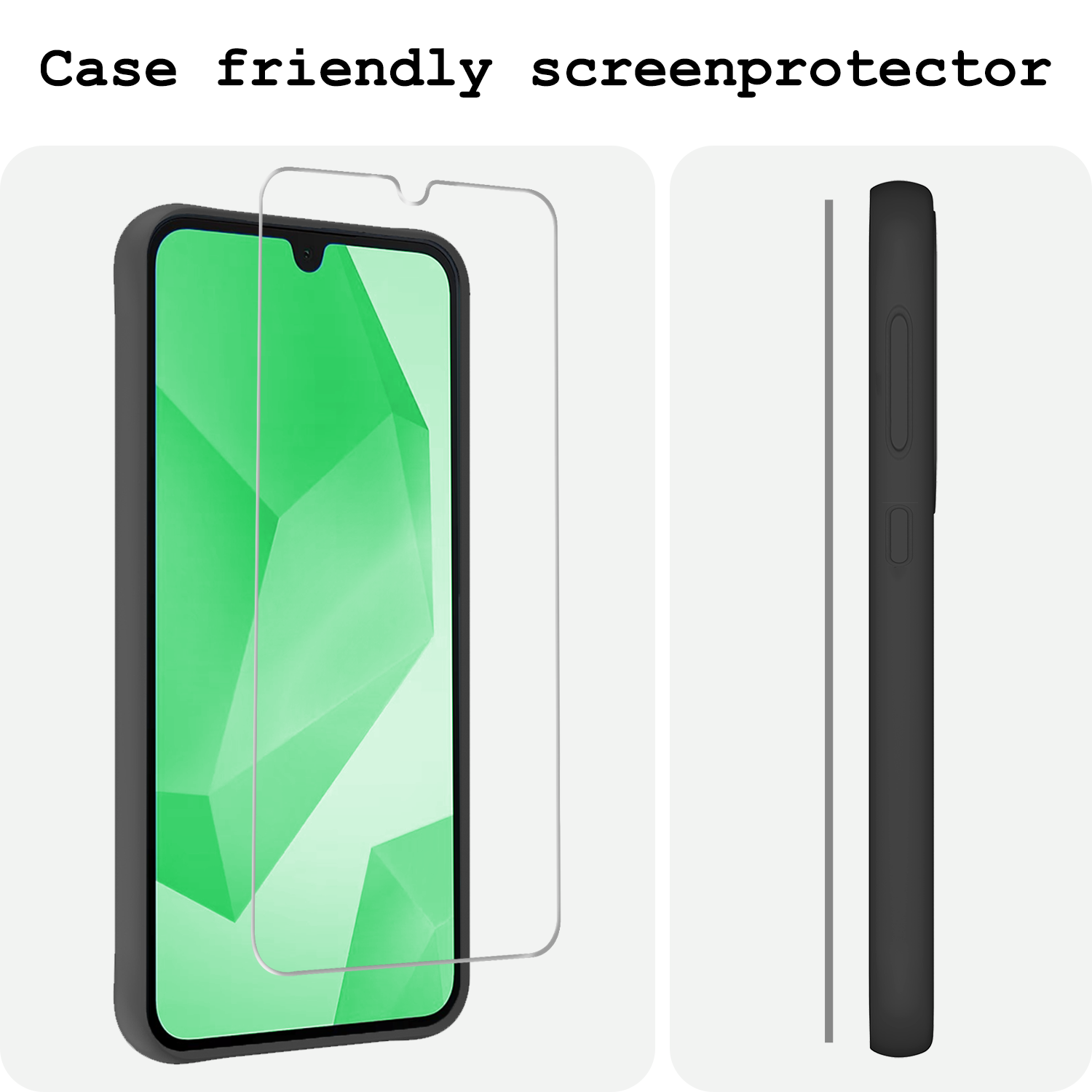 BASEY. Screenprotector Geschikt voor Samsung A16 Screenprotector Tempered Glass - Screenprotector Geschikt voor Samsung Galaxy A16 Beschermglas Screen Protector Glas - 2 Stuks