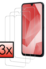 NoXx Screenprotector Geschikt voor Samsung A16 Screenprotector Tempered Glass Gehard Glas Beschermglas - 3 PACK
