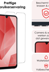 NoXx Screenprotector Geschikt voor Samsung A16 Screenprotector Tempered Glass Gehard Glas Beschermglas - 2 PACK