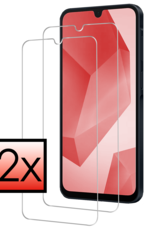 NoXx Screenprotector Geschikt voor Samsung A16 Screenprotector Tempered Glass Gehard Glas Beschermglas - 2 PACK