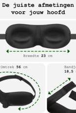 BASEY. Slaapmasker Vrouwen Mannen - Slaapmasker Kinderen Slaapmaskers Oogmasker Slaap Masker 100% Donker Slaapmasker Zijde - Zwart