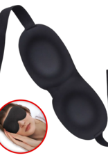 NoXx Slaapmasker Mannen Vrouwen Luxe Slaapmaskers 3D Design  - 100% Verduisterend Slaapmasker Comfortabel Slaapmasker Zijde Oogmasker Slaap - Zwart