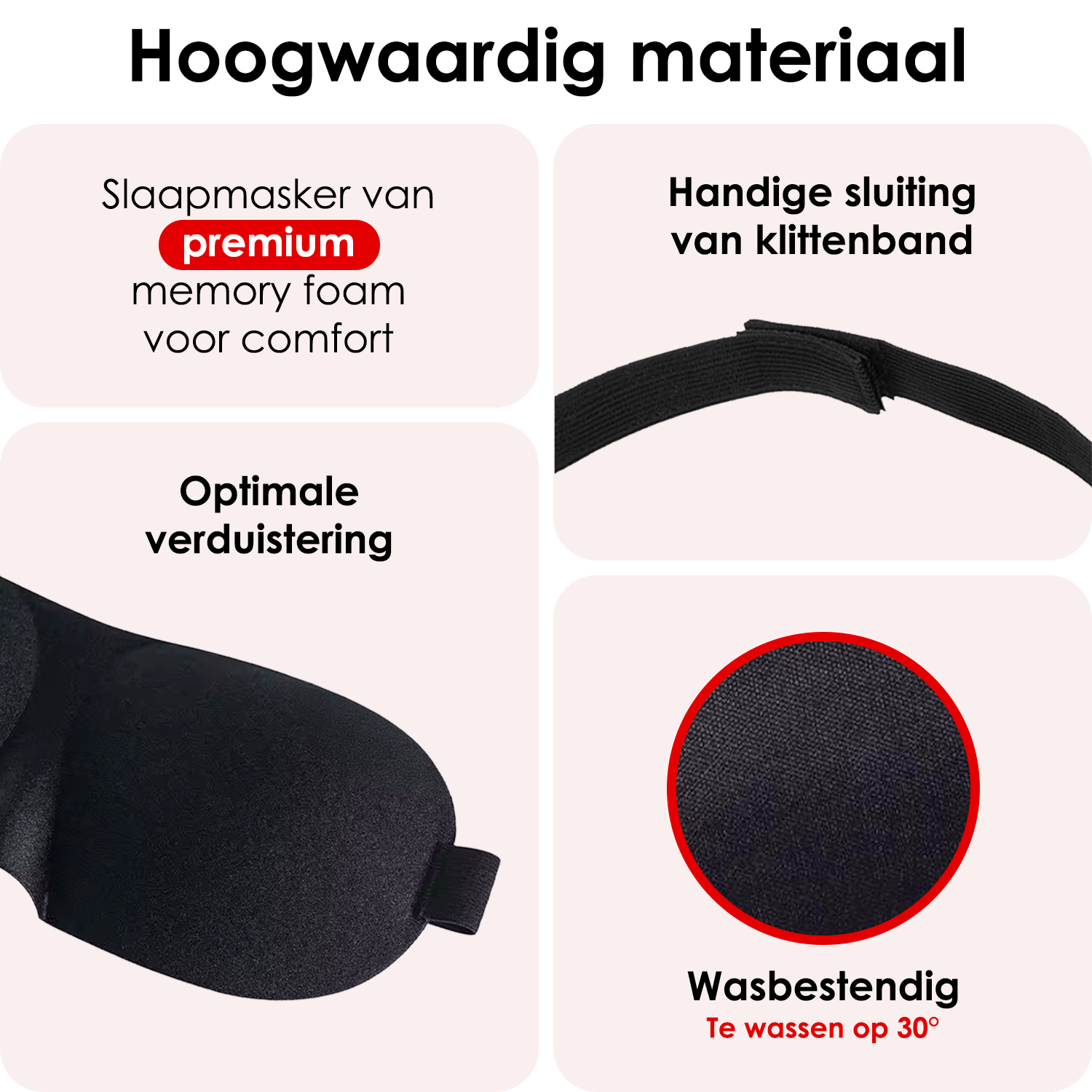 NoXx Slaapmasker Mannen Vrouwen Luxe Slaapmaskers 3D Design  - 100% Verduisterend Slaapmasker Comfortabel Slaapmasker Zijde Oogmasker Slaap - Zwart