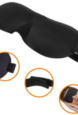 Nomfy Slaapmasker Vrouwen Mannen Slaapmasker 3D -  Slaapmaskers Oogmasker Slaapmasker Zijde Oogmasker - Zwart