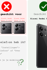 BASEY. Hoes Geschikt voor Xiaomi Redmi Note 13 4G Hoesje Shock Proof Case Hoes Siliconen - Hoesje Geschikt voor Xiaomi Redmi Note 13 4G Hoes Cover Shockproof - Transparant