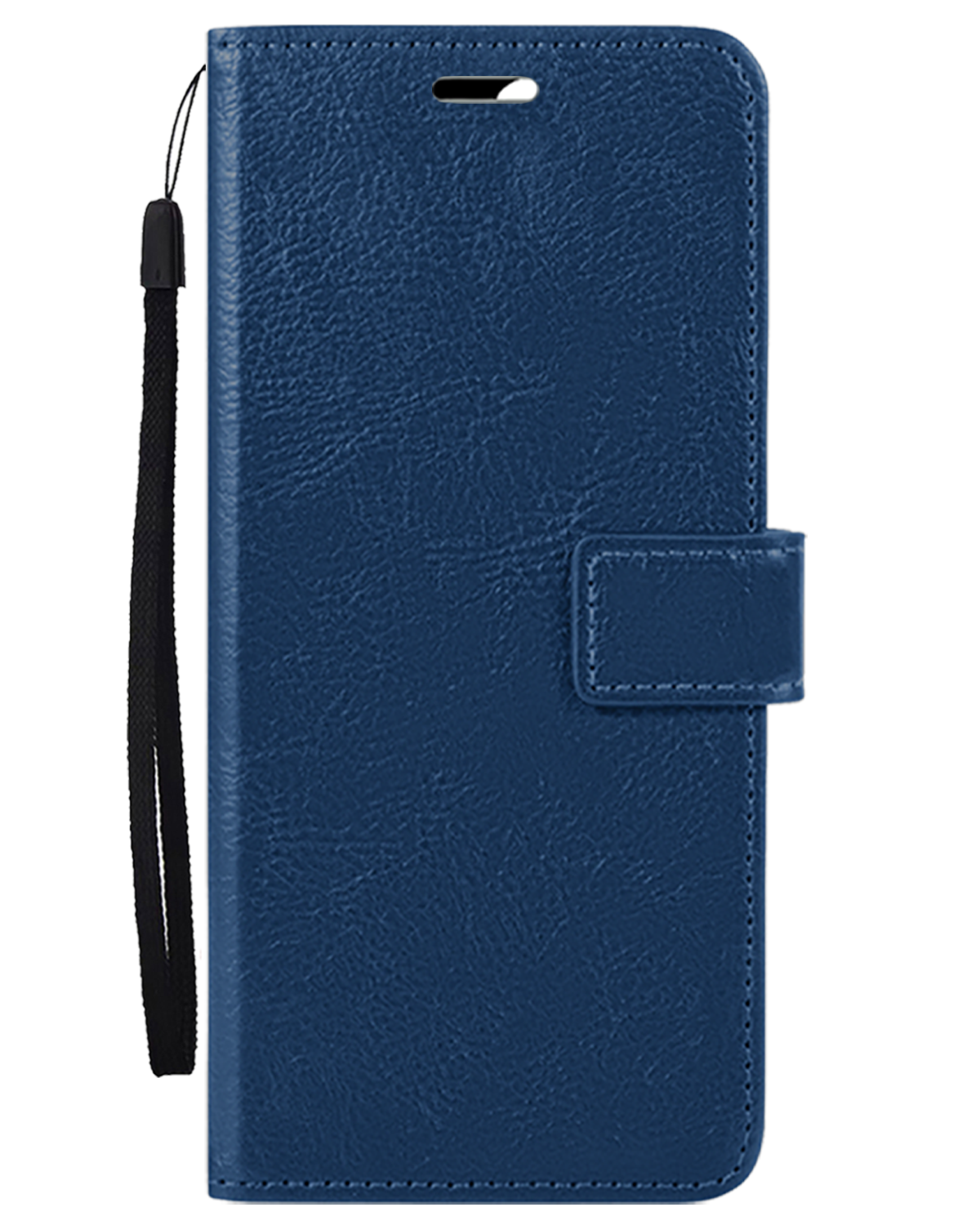 BASEY. Hoes Geschikt voor Samsung S24 FE Hoesje Bookcase Hoes Flip Case Book Cover Met Screenprotector - Hoesje Geschikt voor Samsung Galaxy S24 FE Hoes Book Case Hoesje - Donkerblauw