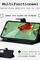 BASEY. Hoesje Geschikt voor Google Pixel 9 Pro XL Hoesje Book Case Hoes Portemonnee Cover Walletcase Met 2x Screenprotector - Hoes Geschikt voor Google Pixel 9 Pro XL Hoes Bookcase Hoesje - Zwart