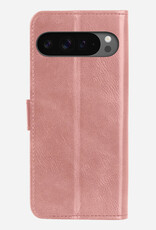 BASEY. Hoesje Geschikt voor Google Pixel 9 Pro XL Hoesje Book Case Hoes Portemonnee Cover Walletcase Met Screenprotector - Hoes Geschikt voor Google Pixel 9 Pro XL Hoes Bookcase Hoesje - Rosé goud