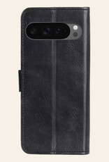 Nomfy Hoesje Geschikt voor Google Pixel 9 Pro XL Hoesje Book Case Hoes Portemonnee Cover Walletcase Met Screenprotector - Hoes Geschikt voor Google Pixel 9 Pro XL Hoes Bookcase Hoesje - Zwart