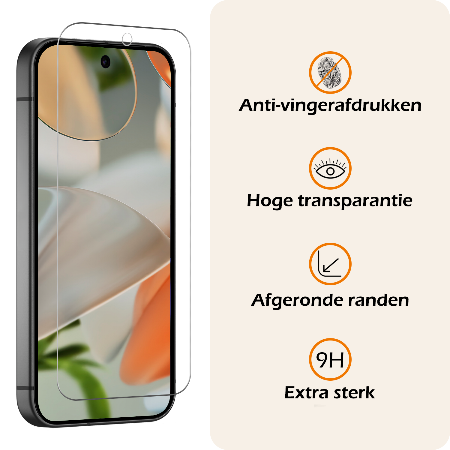 Nomfy Hoesje Geschikt voor Google Pixel 9 Pro XL Hoesje Book Case Hoes Portemonnee Cover Walletcase Met Screenprotector - Hoes Geschikt voor Google Pixel 9 Pro XL Hoes Bookcase Hoesje - Zwart