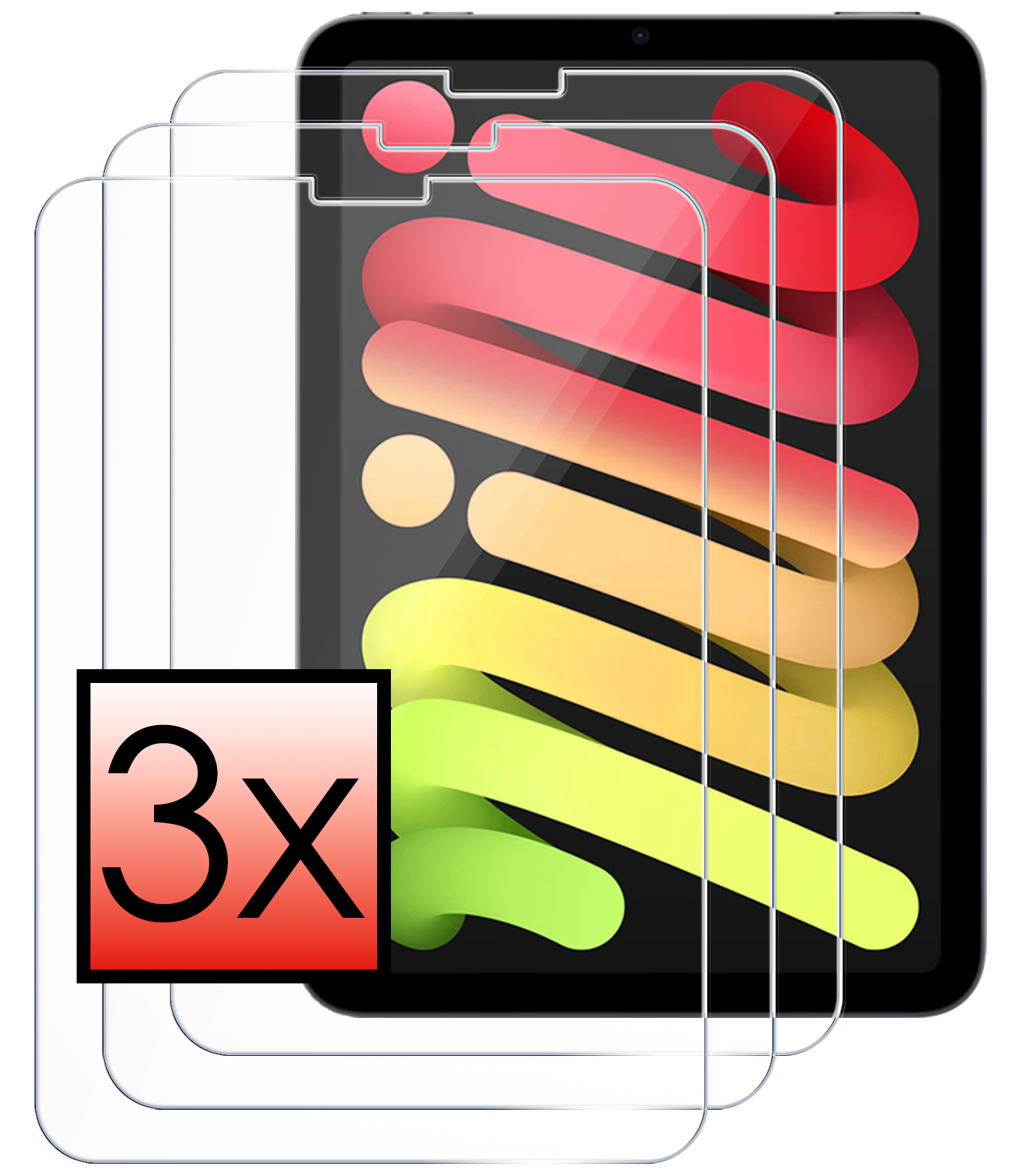 NoXx NoXx iPad Mini 7 screenprotector - 3 PACK