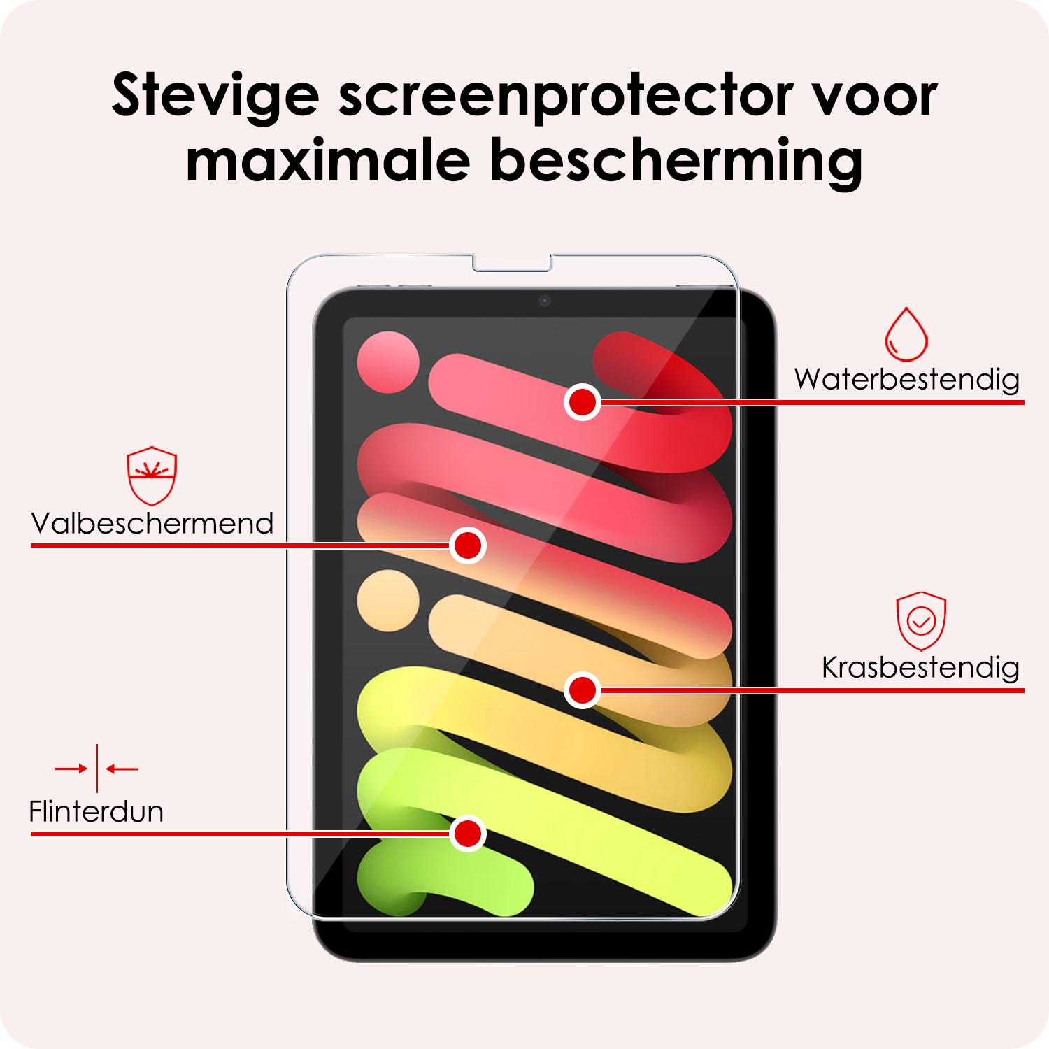 NoXx NoXx iPad Mini 7 screenprotector - 3 PACK