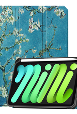 BASEY. BASEY. iPad Mini 7 Hoesje Met Uitsparing Voor Apple Pencil - Bloesem