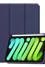 BASEY. BASEY. iPad Mini 7 Hoesje Met Uitsparing Voor Apple Pencil - Donkerblauw
