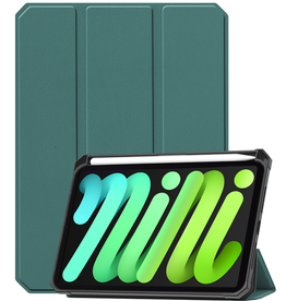 BASEY. BASEY. iPad Mini 7 Hoesje Met Uitsparing Voor Apple Pencil - Donkergroen