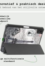 BASEY. BASEY. iPad Mini 7 Hoesje Met Uitsparing Voor Apple Pencil - Eiffeltoren
