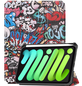 BASEY. BASEY. iPad Mini 7 Hoesje Met Uitsparing Voor Apple Pencil - Graffity