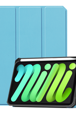 BASEY. BASEY. iPad Mini 7 Hoesje Met Uitsparing Voor Apple Pencil - Lichtblauw