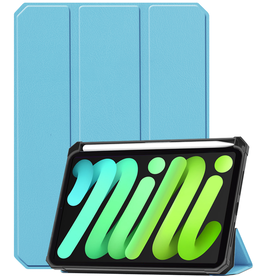 BASEY. BASEY. iPad Mini 7 Hoesje Met Uitsparing Voor Apple Pencil - Lichtblauw