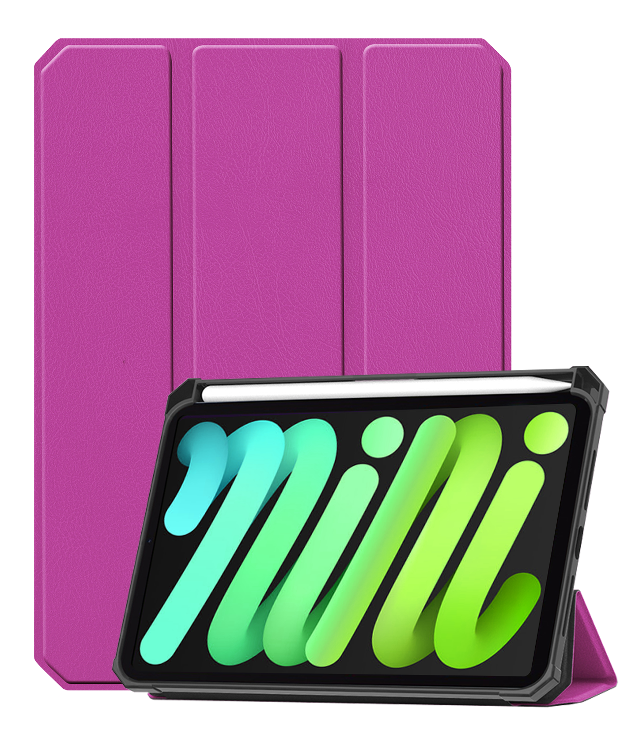 BASEY. BASEY. iPad Mini 7 Hoesje Met Uitsparing Voor Apple Pencil - Paars