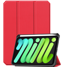 BASEY. BASEY. iPad Mini 7 Hoesje Met Uitsparing Voor Apple Pencil - Rood