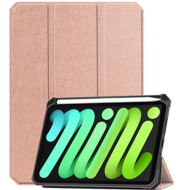 BASEY. BASEY. iPad Mini 7 Hoesje Met Uitsparing Voor Apple Pencil - Rose Goud