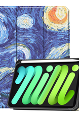 BASEY. BASEY. iPad Mini 7 Hoesje Met Uitsparing Voor Apple Pencil - Sterrenhemel