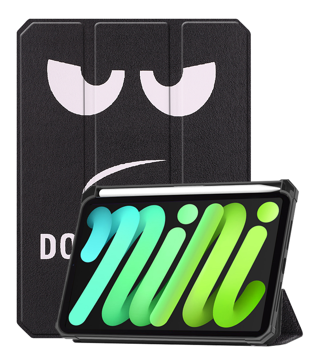 BASEY. BASEY. iPad Mini 7 Hoesje Met Uitsparing Voor Apple Pencil - Don't Touch Me