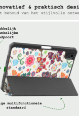 BASEY. BASEY. iPad Mini 7 Hoesje Met Uitsparing Voor Apple Pencil - Vlinders