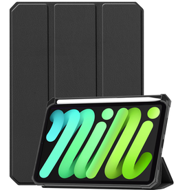 BASEY. BASEY. iPad Mini 7 Hoesje Met Uitsparing Voor Apple Pencil - Zwart