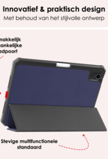 NoXx NoXx iPad Mini 7 Hoesje Met Uitsparing Voor Apple Pencil - Donkerblauw